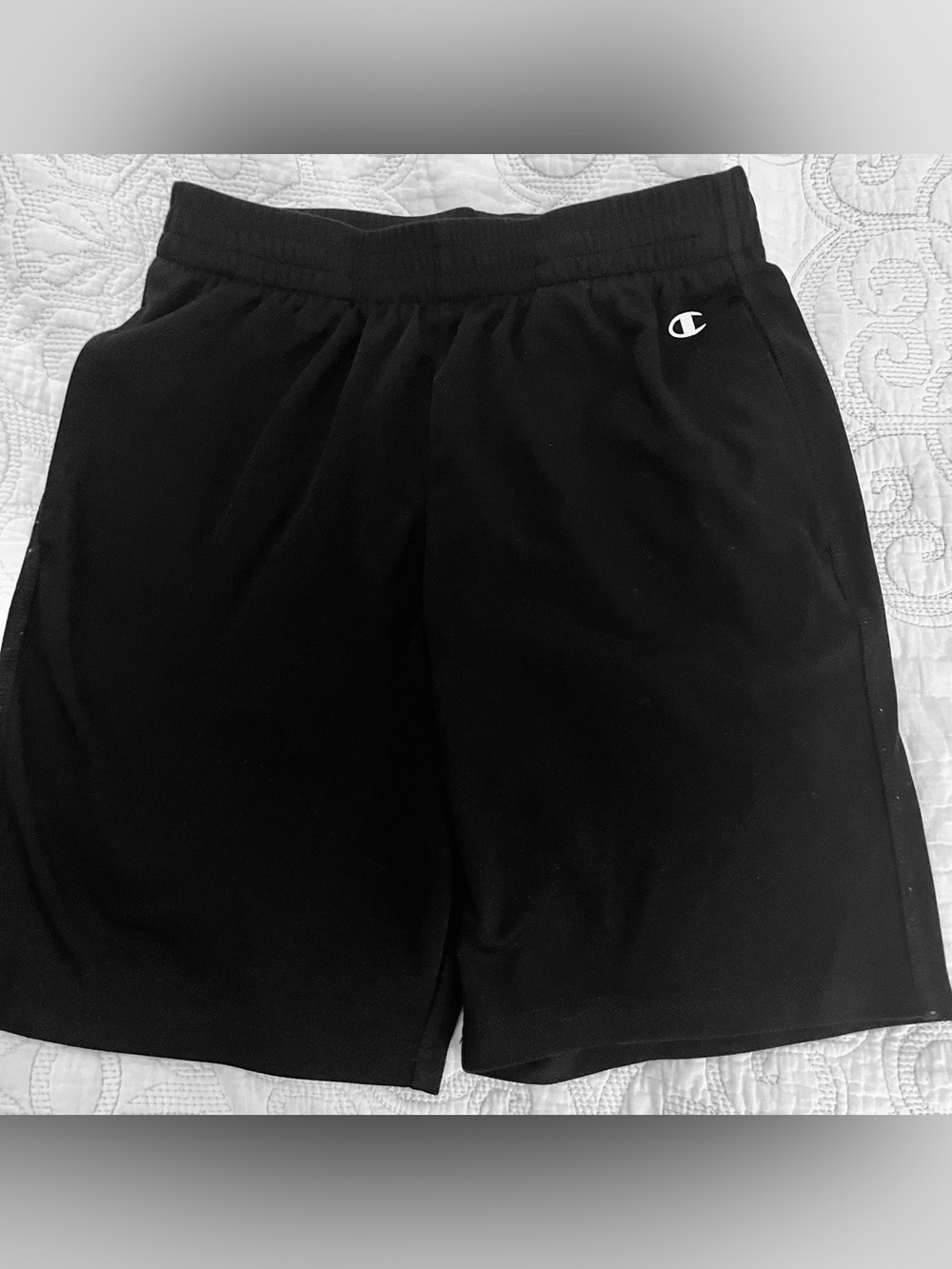 Champion Black Athletic Shorts Boys Youth Medium (10/12)